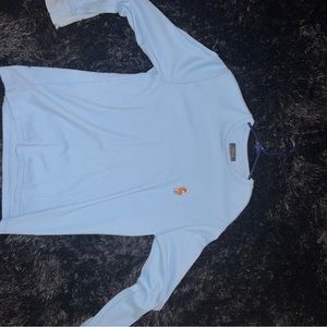 Baby blue polo long sleeve